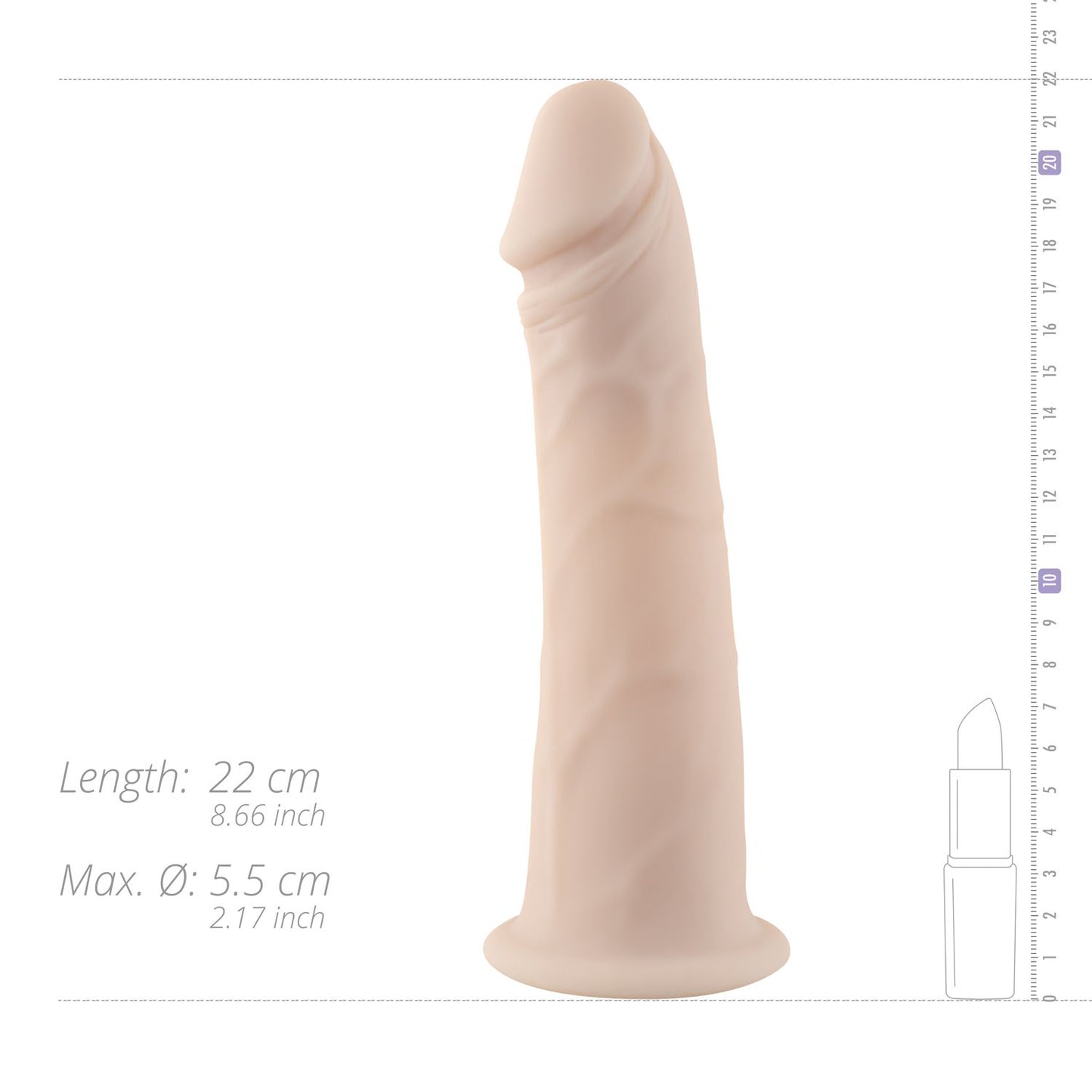 No Parts Cameron Realistische Holle Dildo 22 Cm