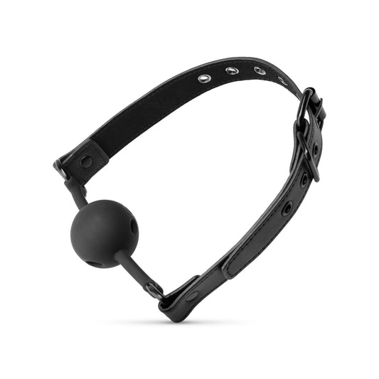 Bedroom Fantasies Open Siliconen Ball Gag Zwart