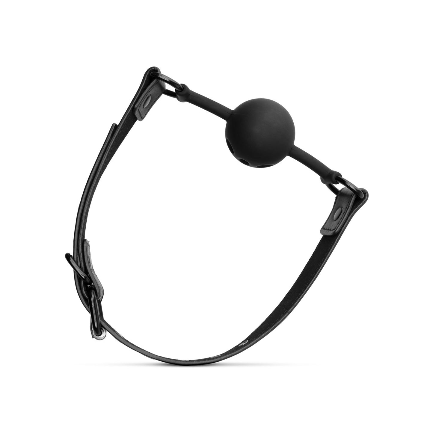 Bedroom Fantasies Open Siliconen Ball Gag Zwart
