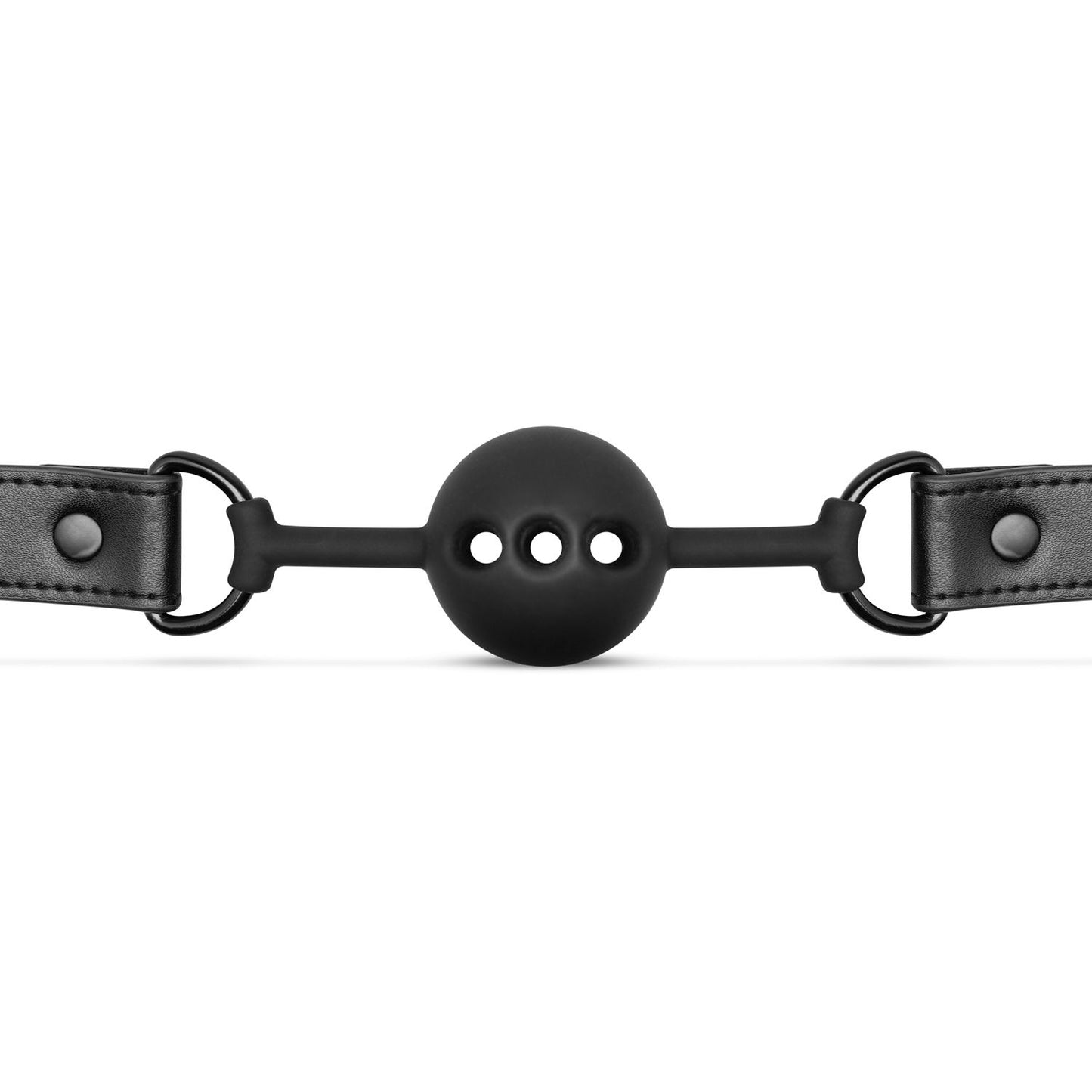 Bedroom Fantasies Open Siliconen Ball Gag Zwart