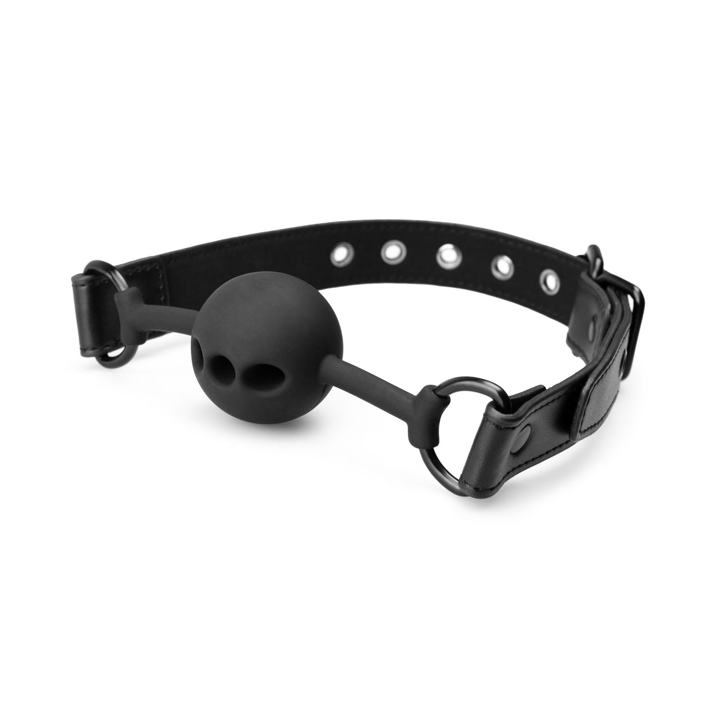 Bedroom Fantasies Open Siliconen Ball Gag Zwart