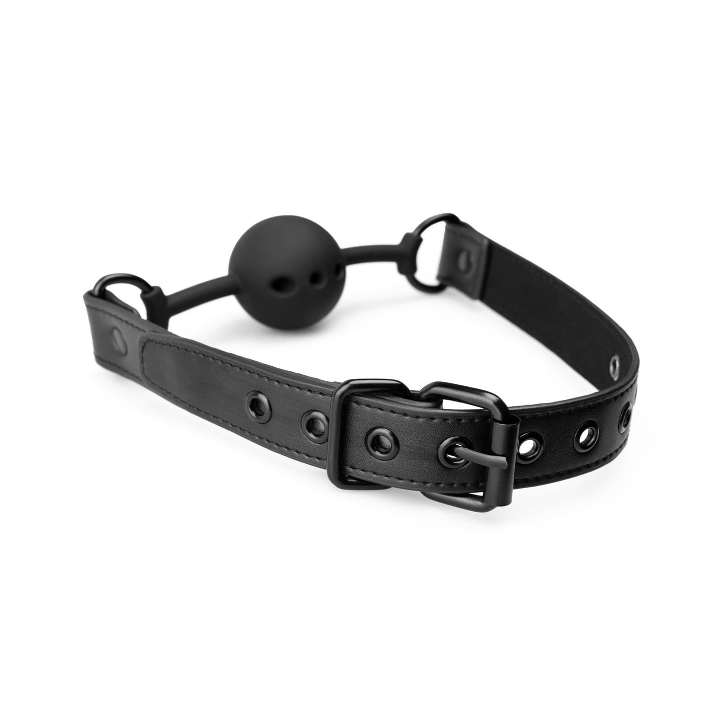 Bedroom Fantasies Open Siliconen Ball Gag Zwart
