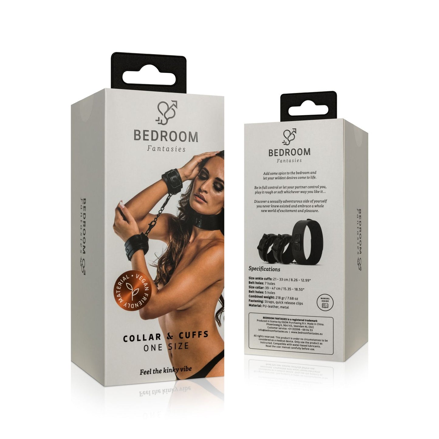 Bedroom Fantasies Halsband & Polsboeien Zwart
