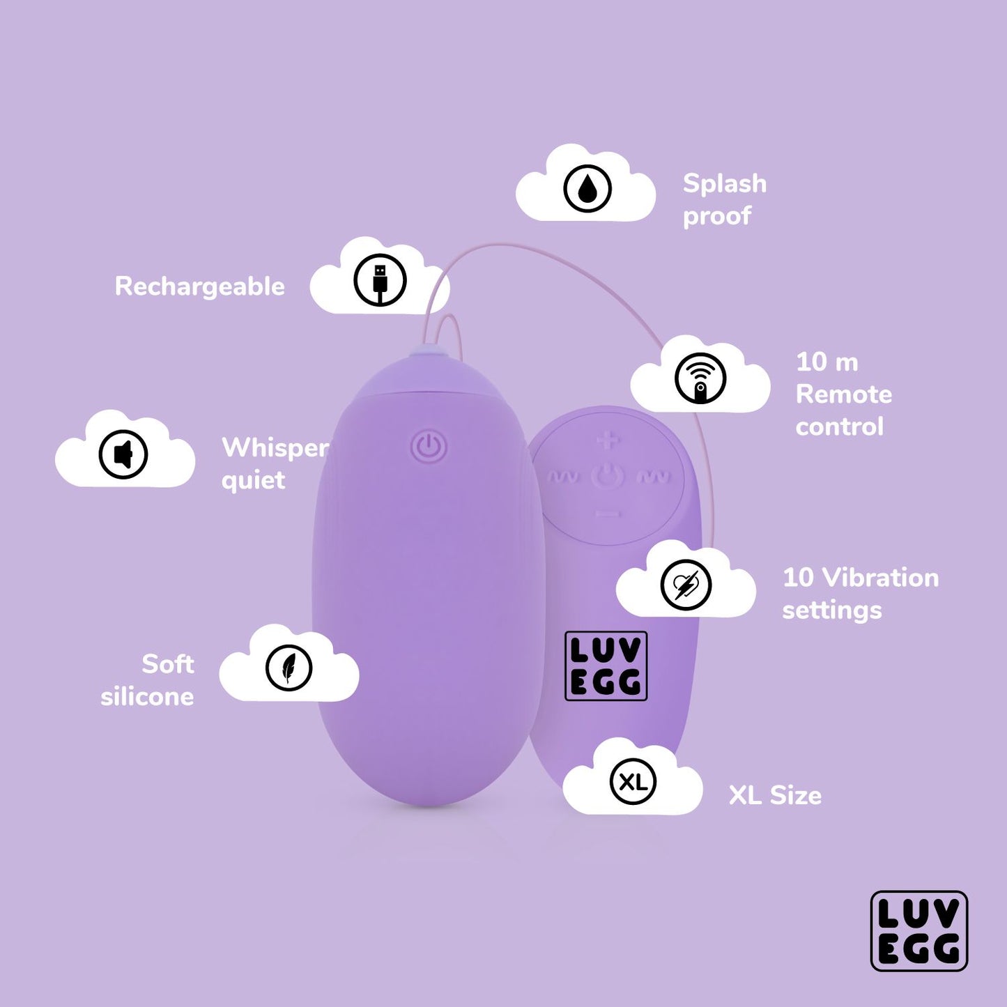 Luv Egg Xl Paars