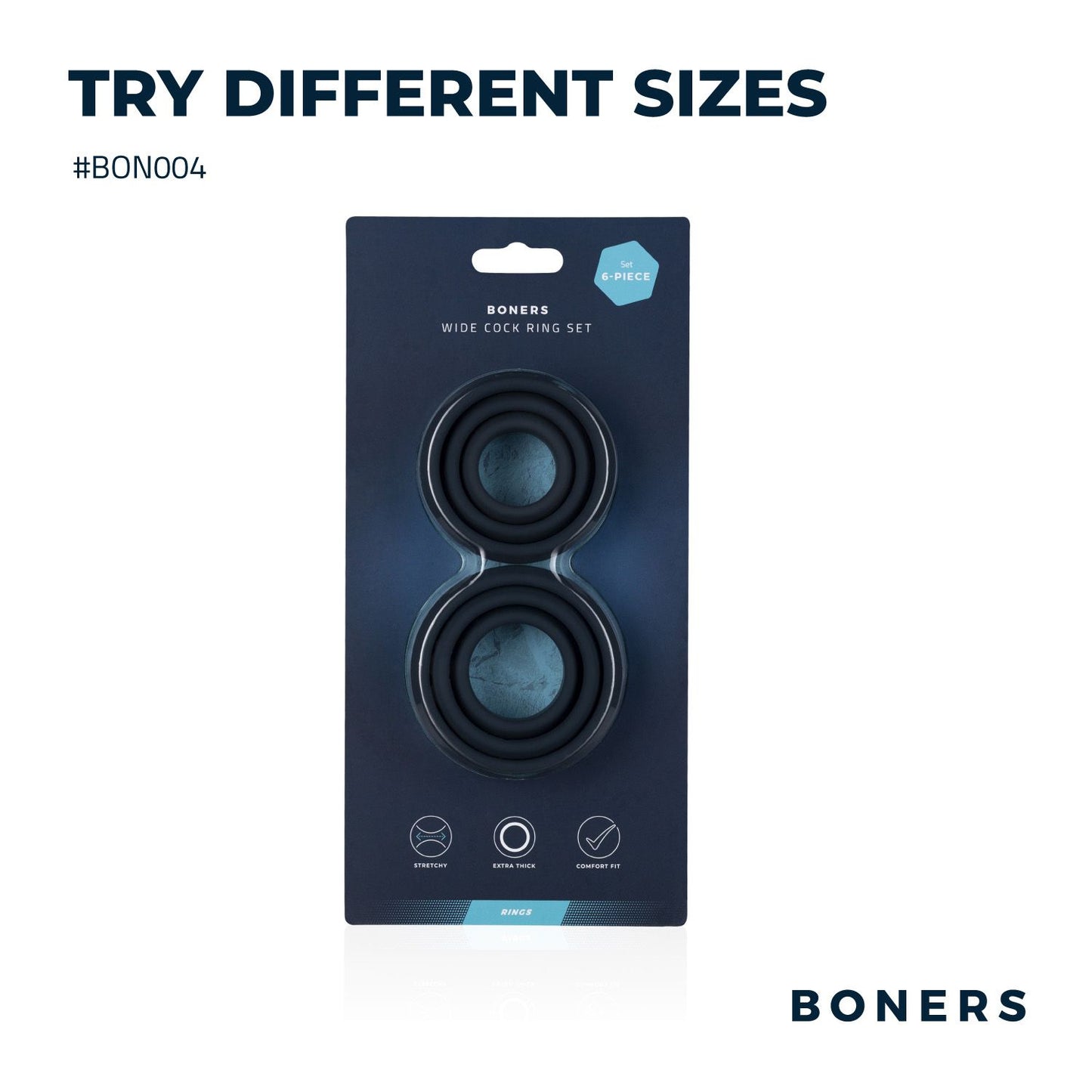Boners 6 Delige Cockring Set