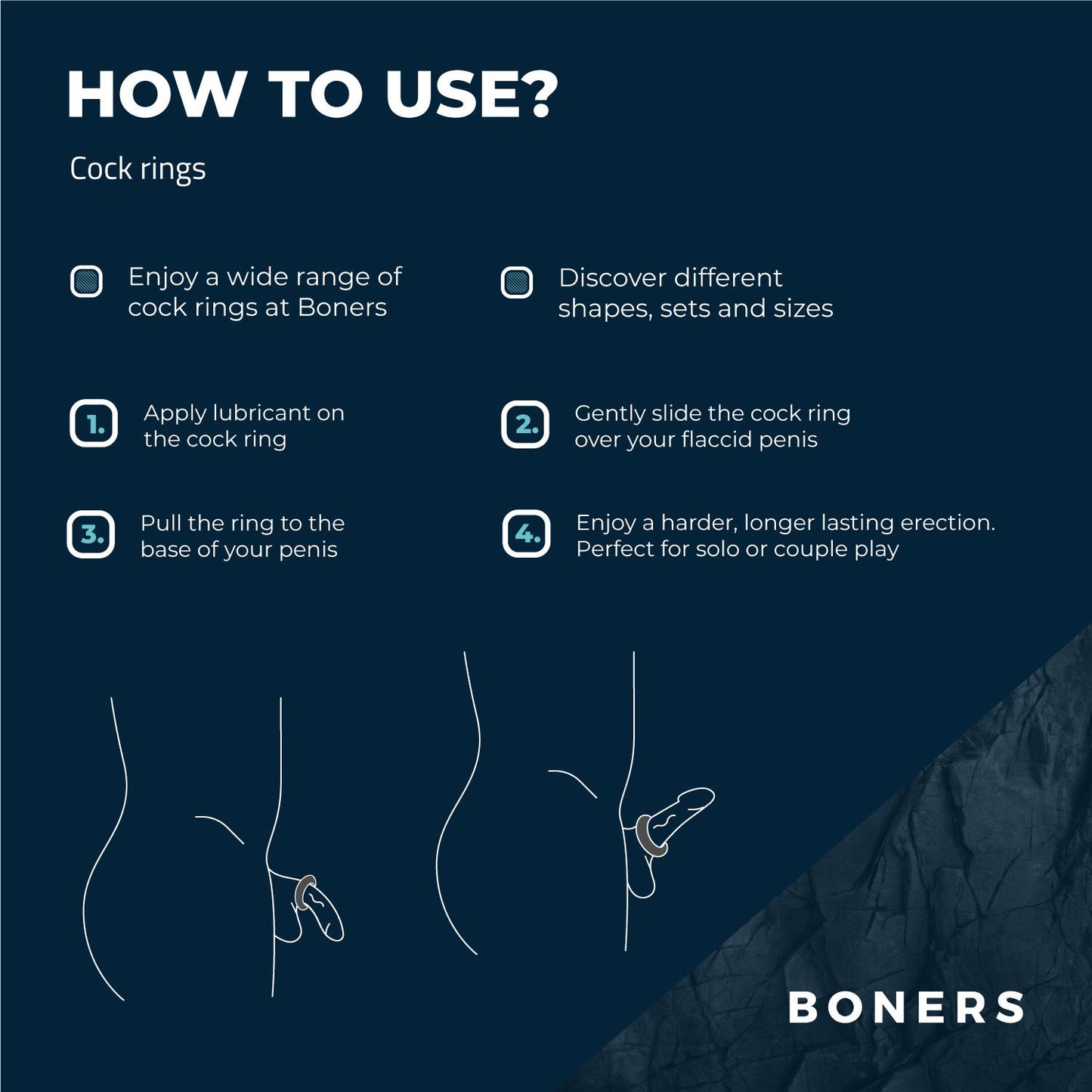 Boners Band Cockring Grijs
