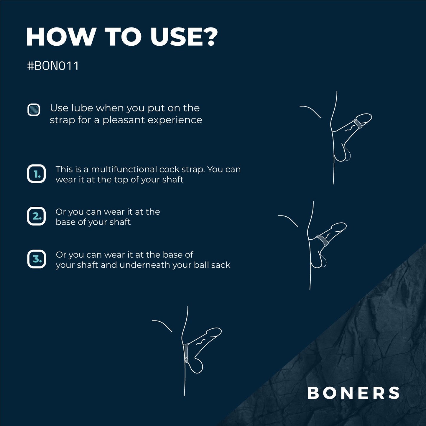 Boners Cock Strap Maat S/m