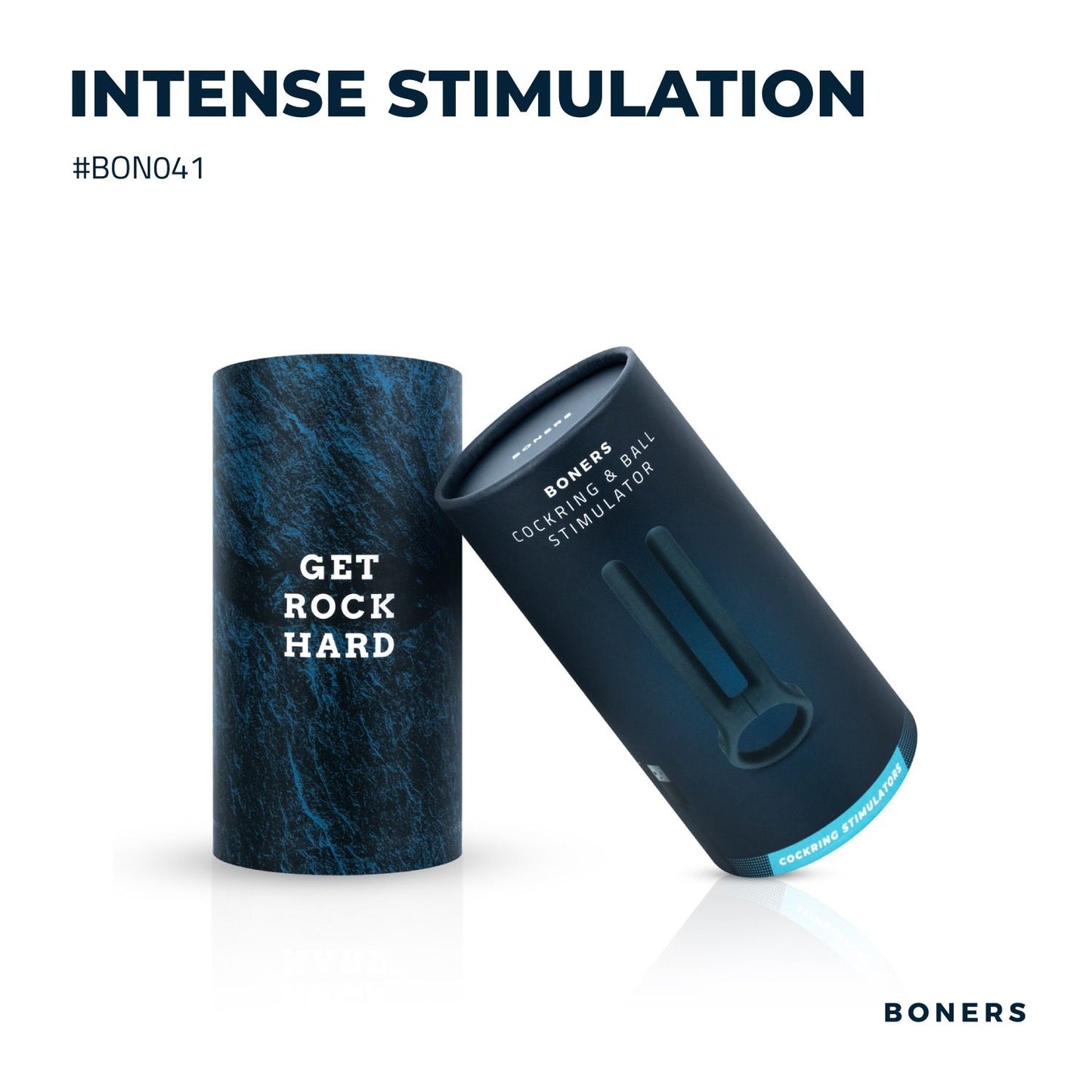 Boners Cockring & Ball Stimulator Blauw