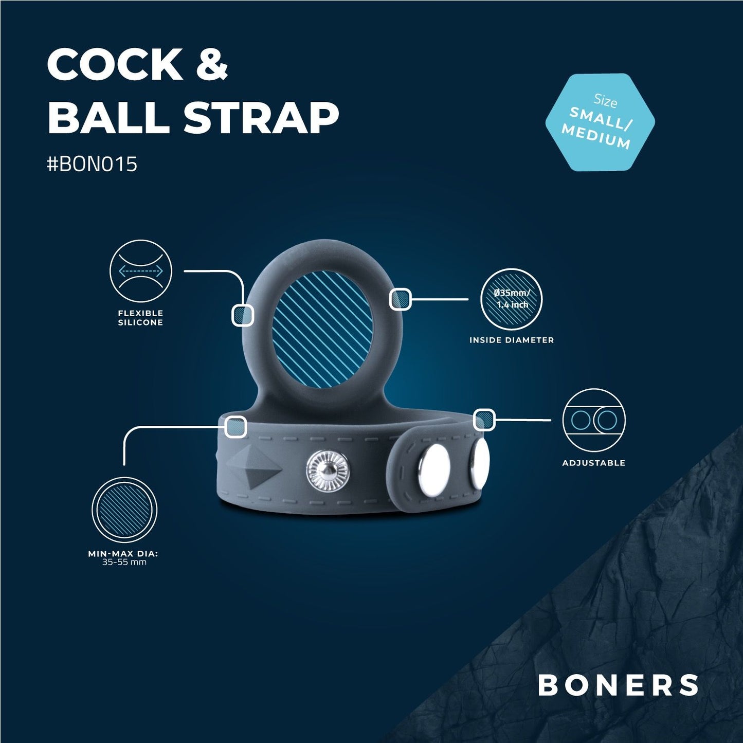 Boners Cock & Ball Strap S/m