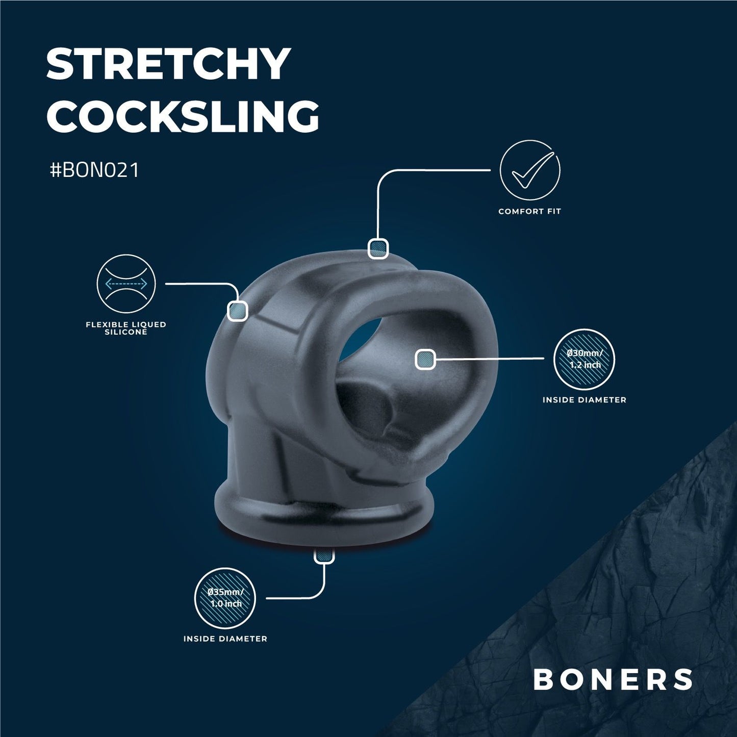 Boners Liquid Silicone 2 In 1 Ballstretcher