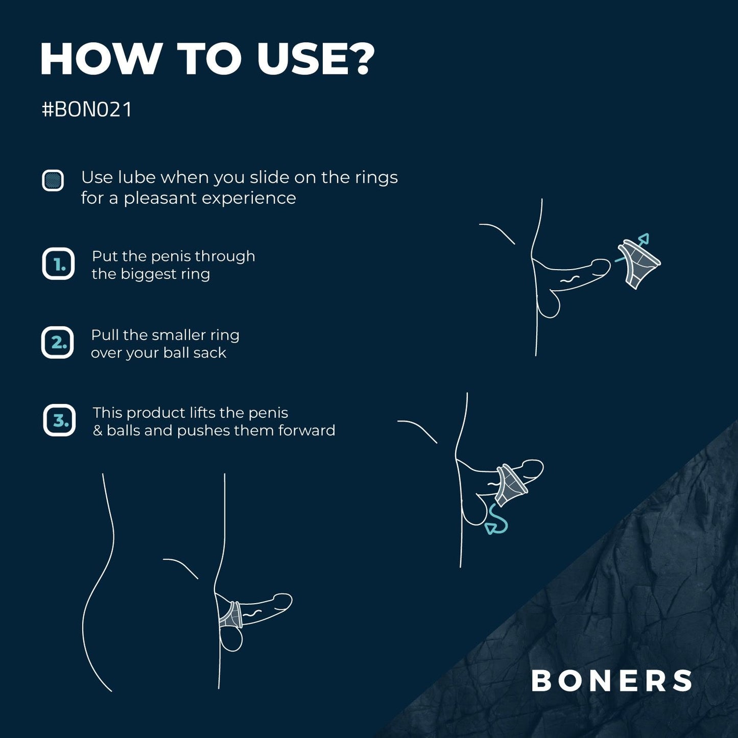 Boners Liquid Silicone 2 In 1 Ballstretcher