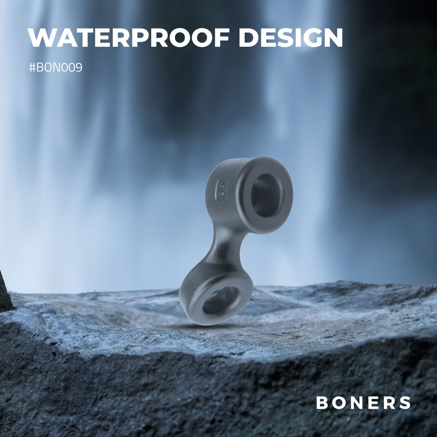 Boners Cockring En Ballstretcher Grijs