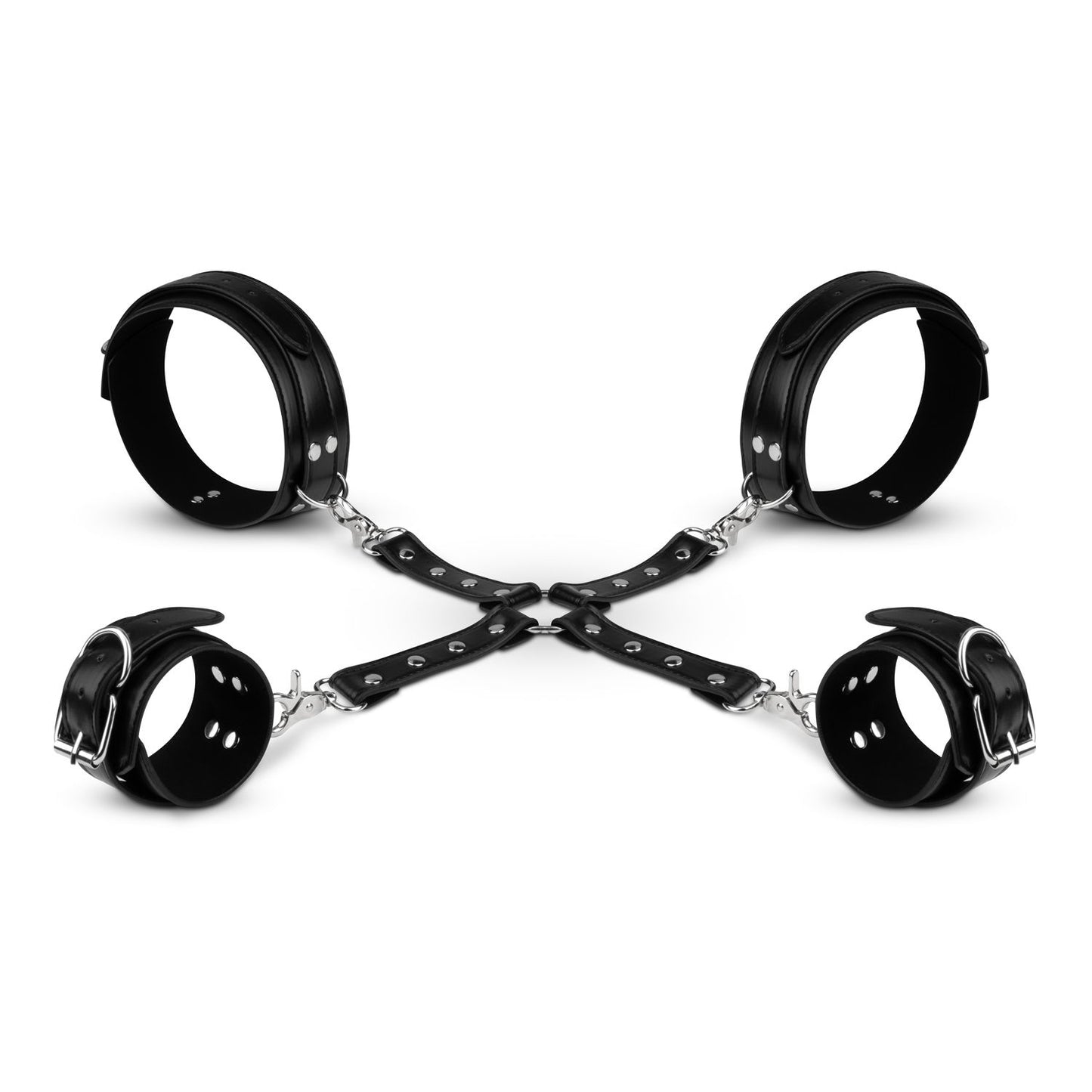 Bedroom Fantasies Bondageharnas Handboeien En Hogtie Set Zwart