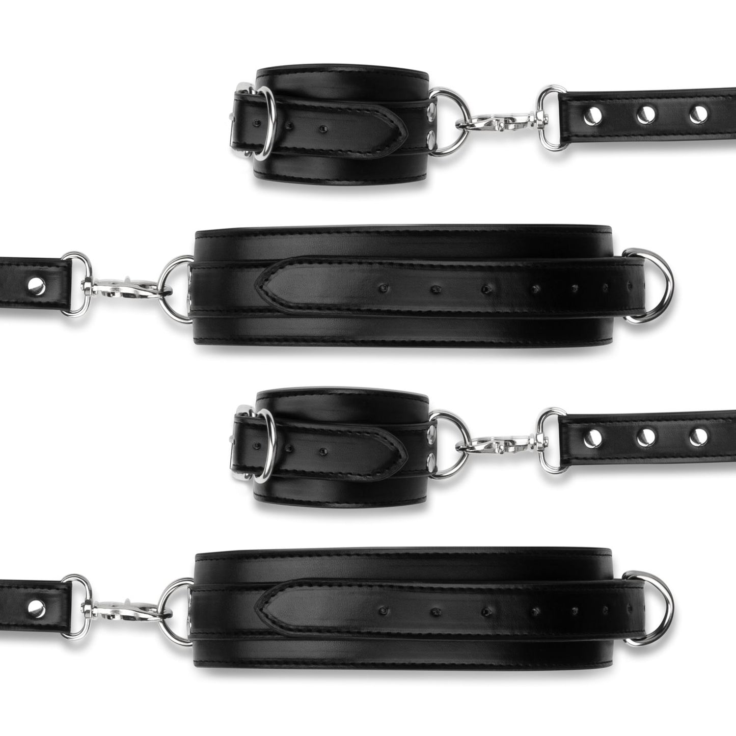 Bedroom Fantasies Bondageharnas Handboeien En Hogtie Set Zwart