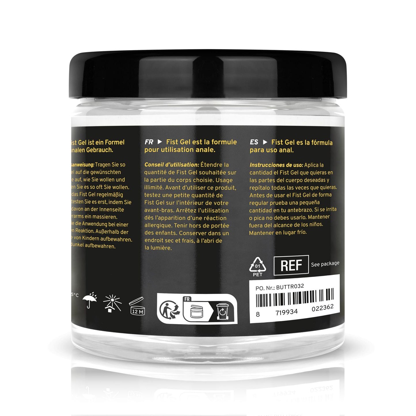 Buttr Fist Gel Non Sticky 500 ml
