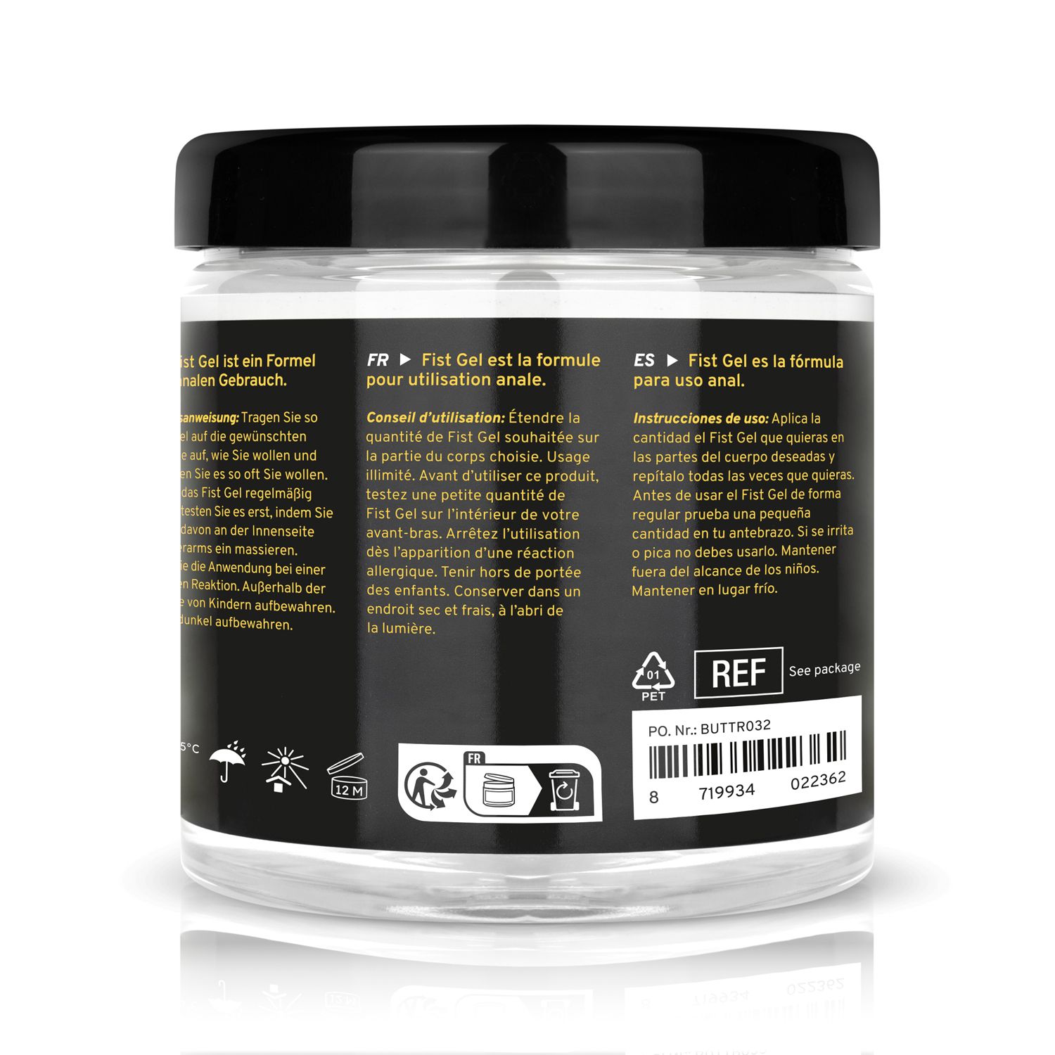 Buttr Fist Gel Non Sticky 500 ml