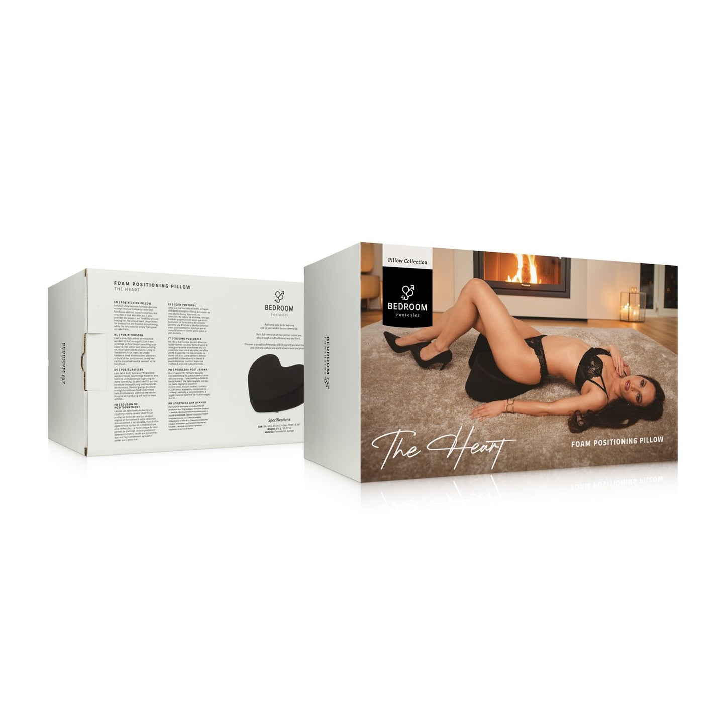 Bedroom Fantasies The Heart Positioneringskussen Zwart