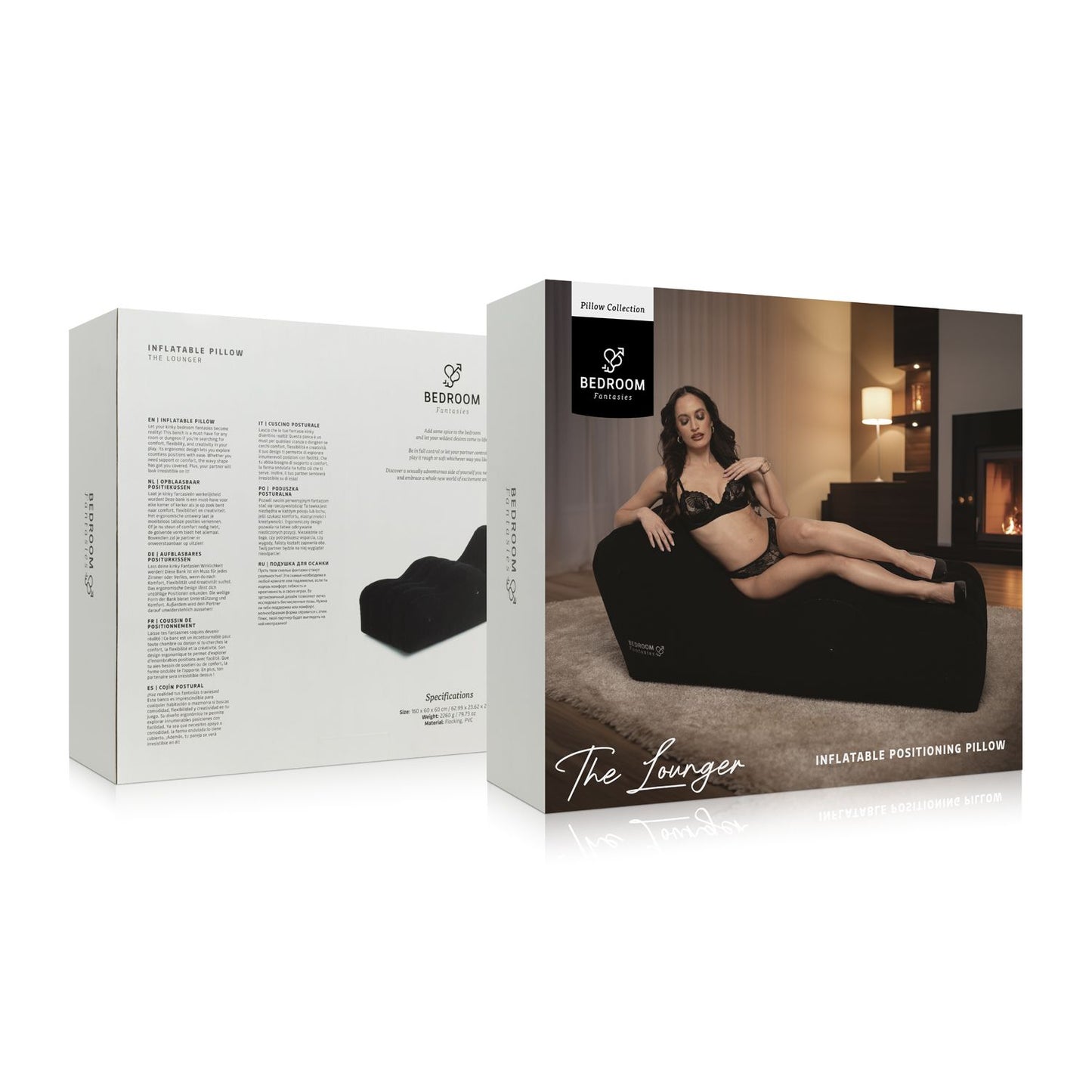 Bedroom Fantasies The Lounger Opblaasbare Bank Zwart