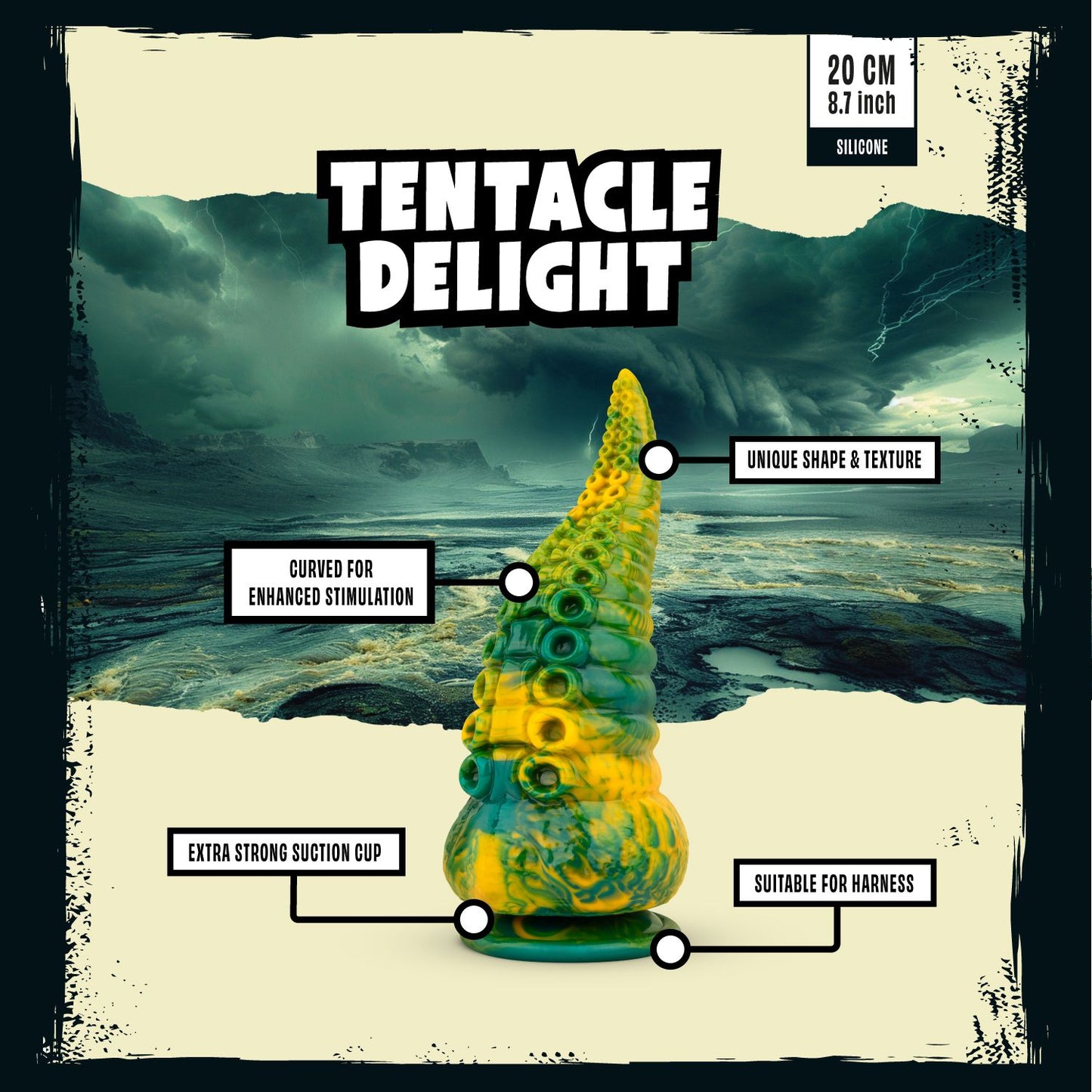 Mythical Mates Tentacle Delight Groen & Geel