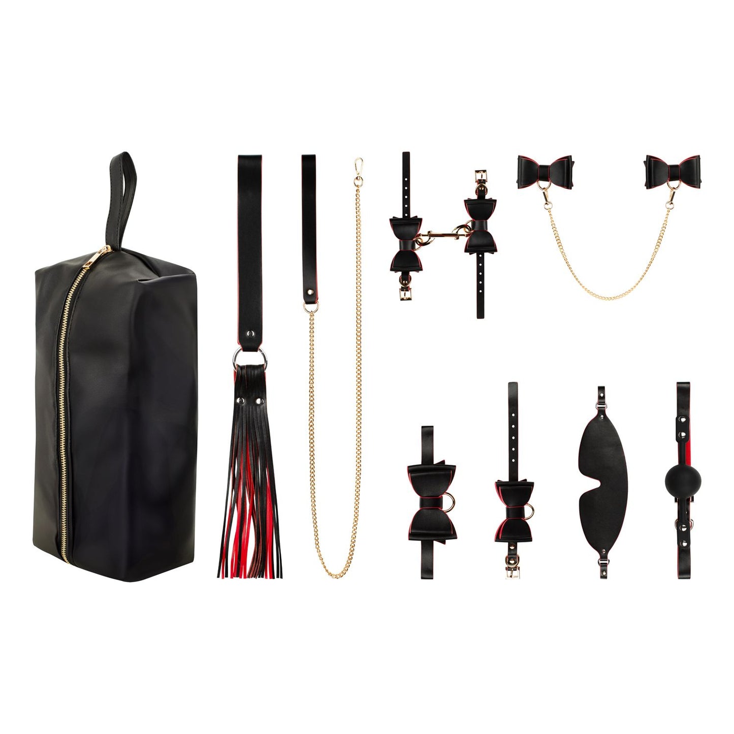 Bedroom Fantasies Crimson & Ebony 8 Delige Luxe Set