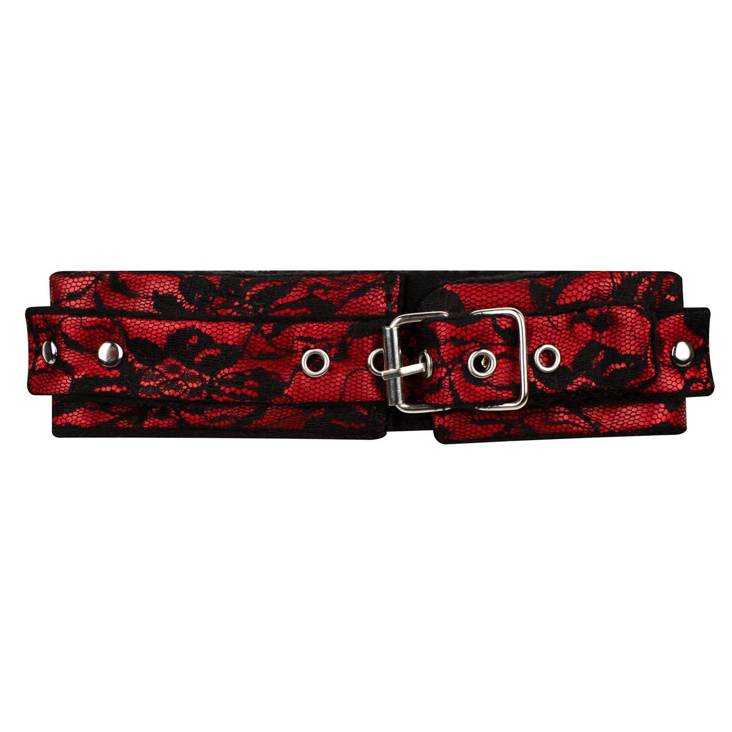 Bedroom Fantasies Lace & Leather Look 8 Delige Bondage Set Rood