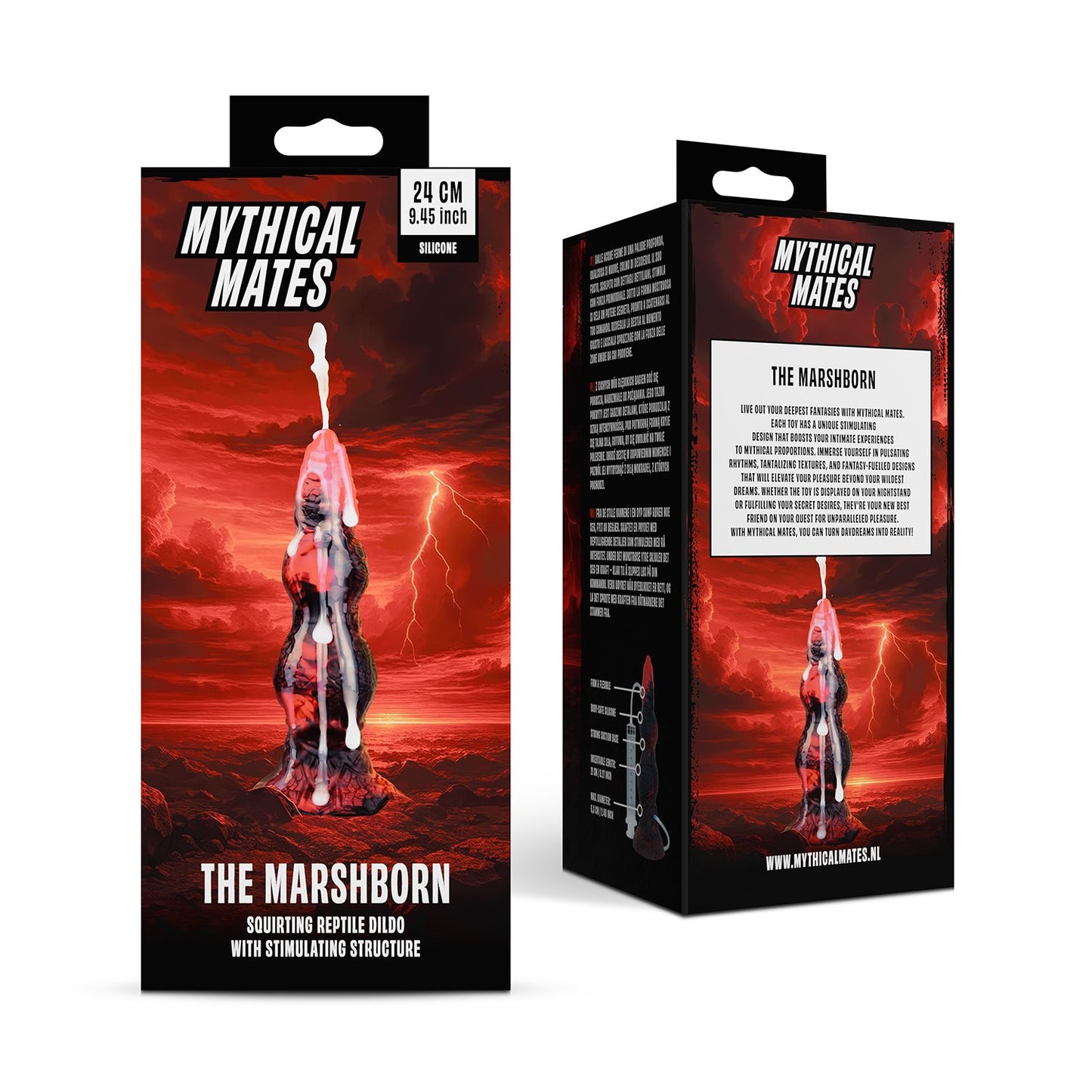 Mythical Mates The Marshborn Spuitende Dildo 24 Cm