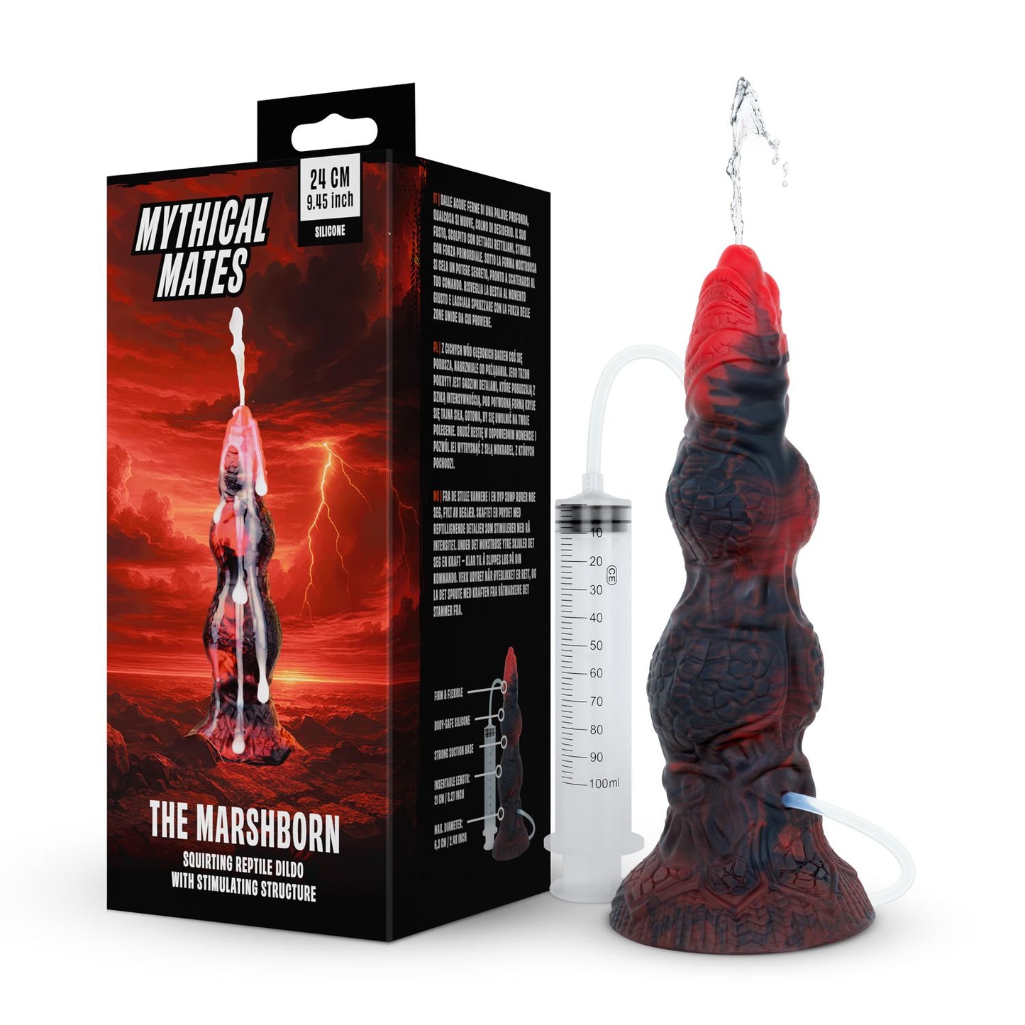 Mythical Mates The Marshborn Spuitende Dildo 24 Cm