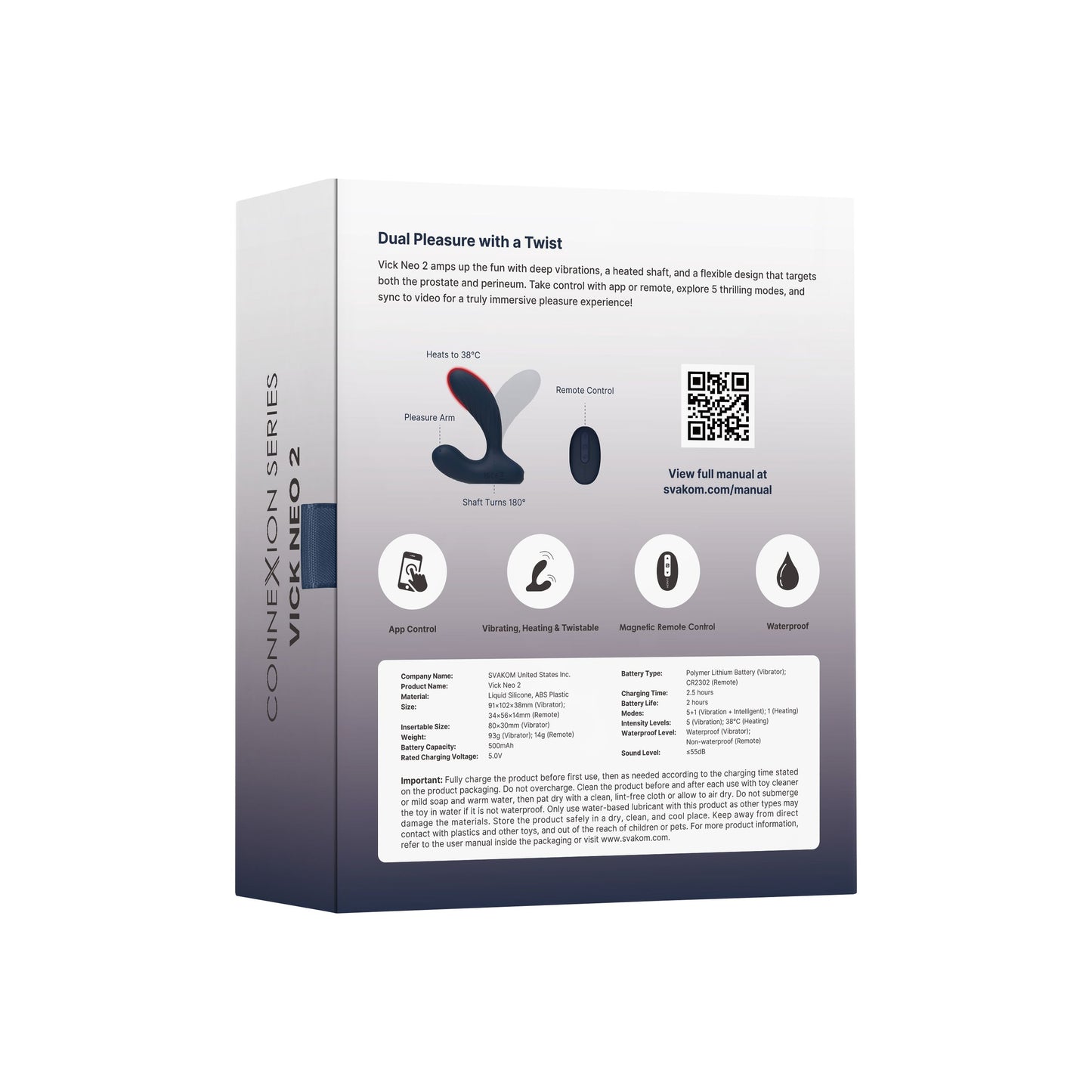 Svakom Prostaat Vibrator Vick Neo 2 Blauw