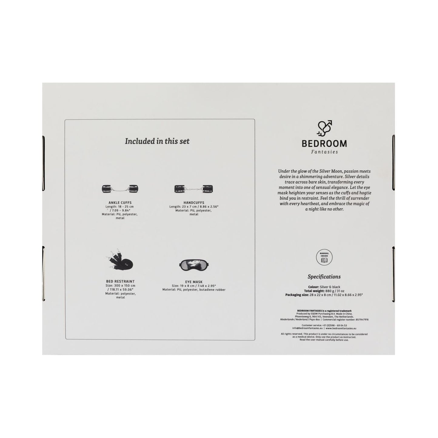 Bedroom Fantasies Silver Moon Fantasy Play Kit Bed Restraint