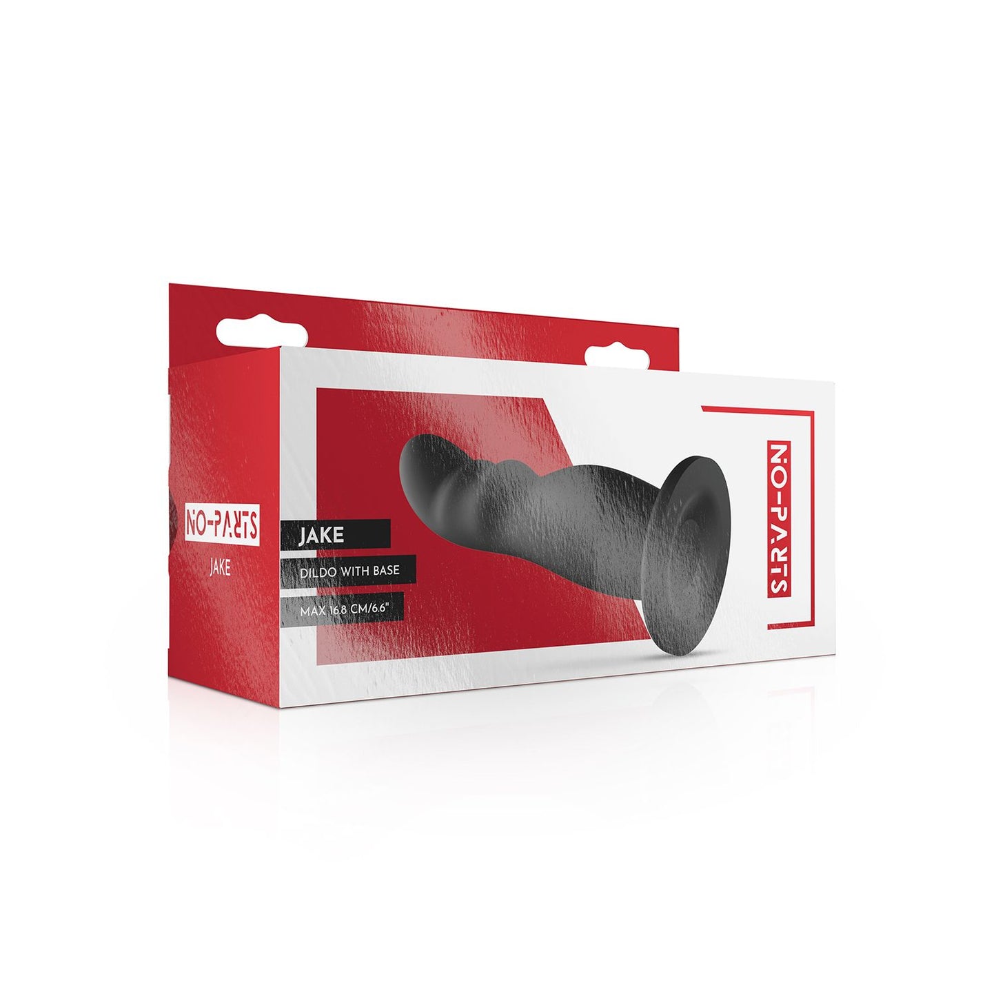 No Parts Jake Dildo Met Basis Zwart
