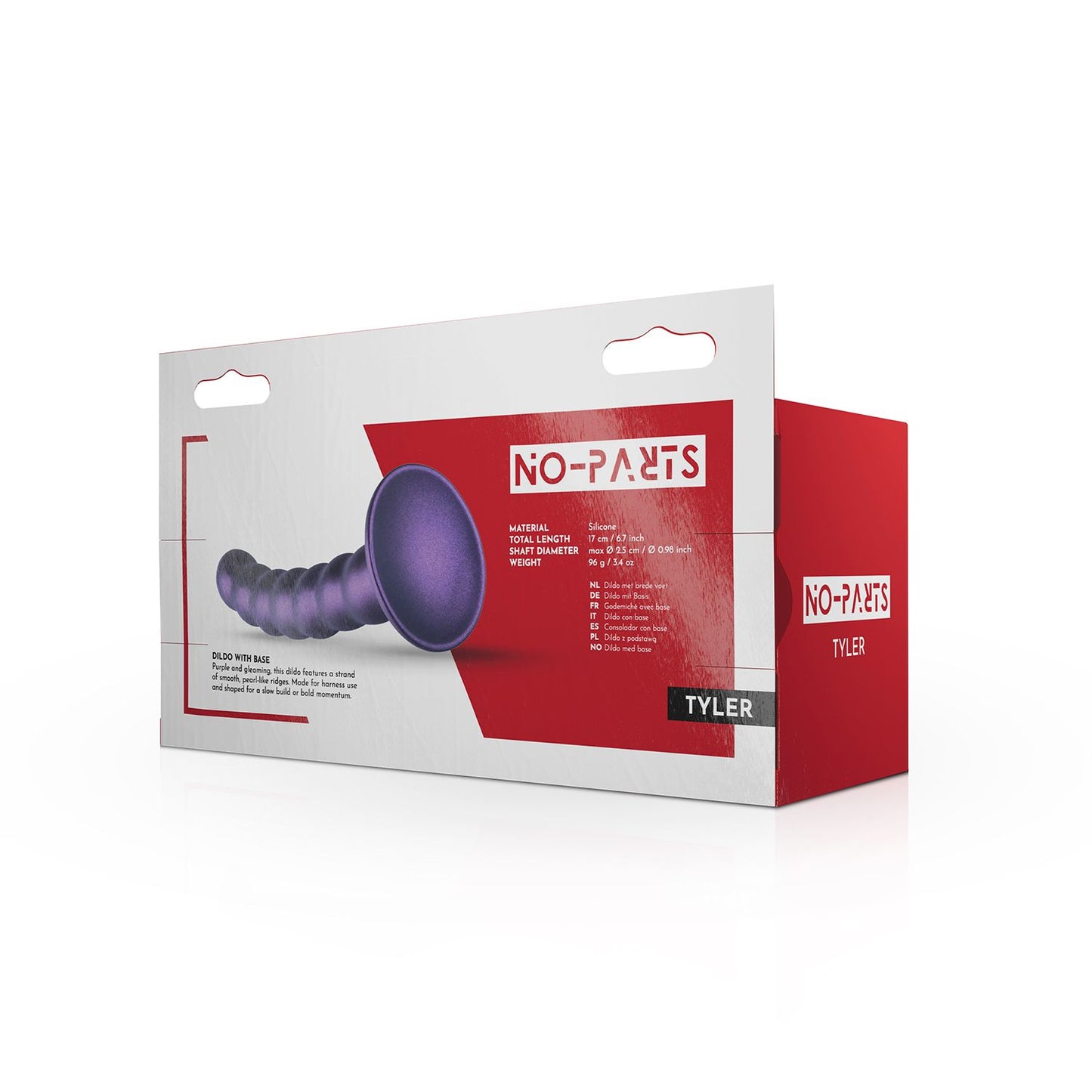 No Parts Pegging Dildo Metallic Purple