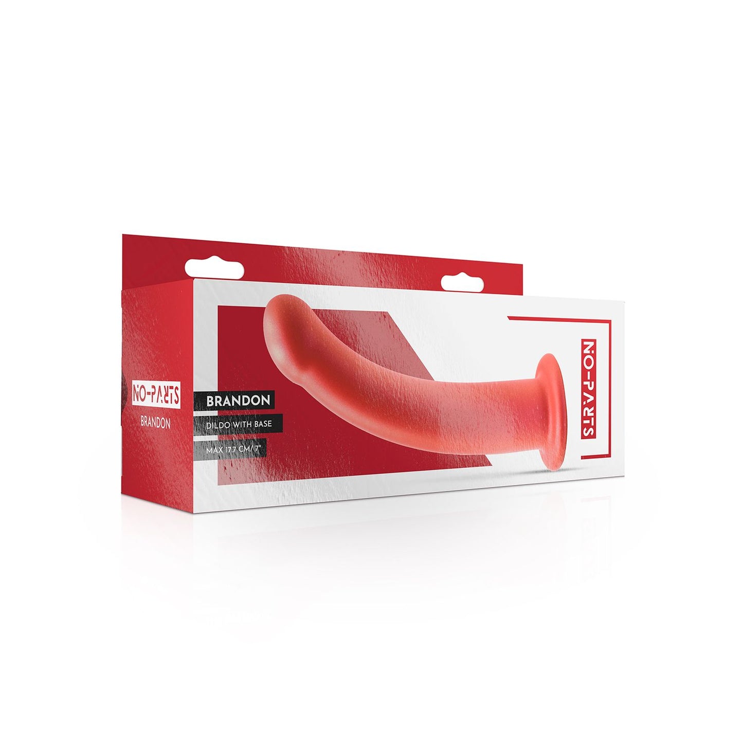 No Parts Brandon Dildo Met Basis Rood