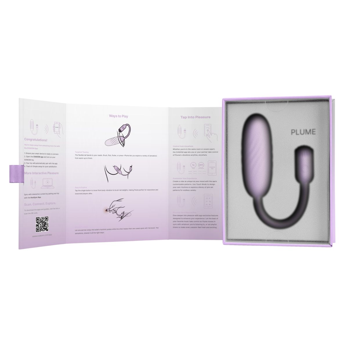 Svakom Plume Vibrator Pastel Lilac