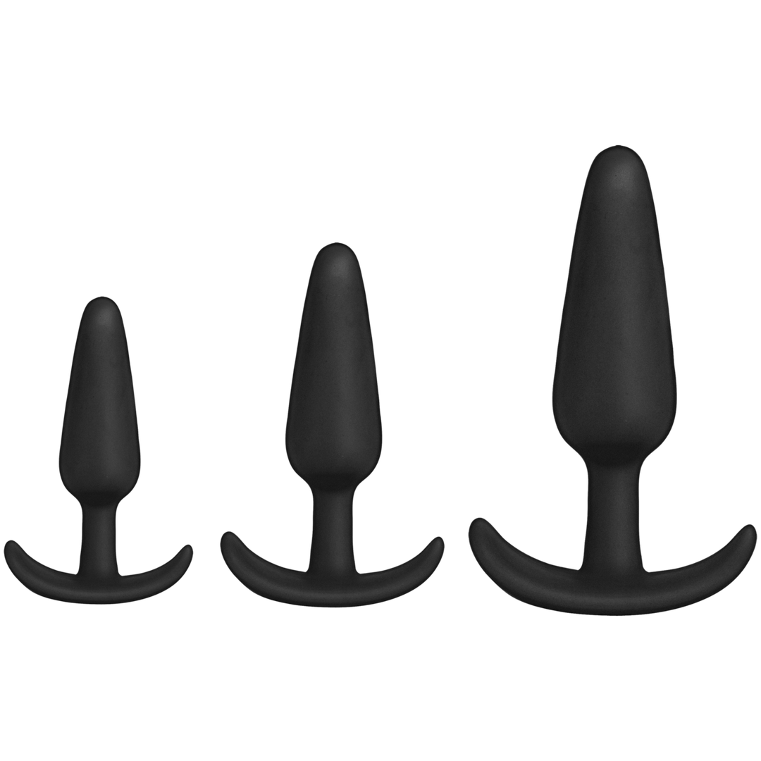 Tush Trainer 3 Piece Silicone Set Black