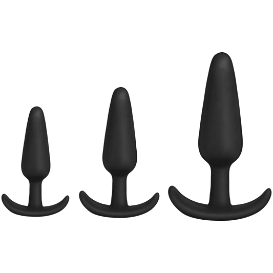 Tush Trainer 3 Piece Silicone Set Black