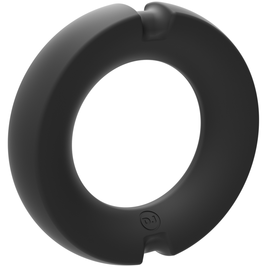 The Paradox Silicone/metal Cock Ring 50mm Black
