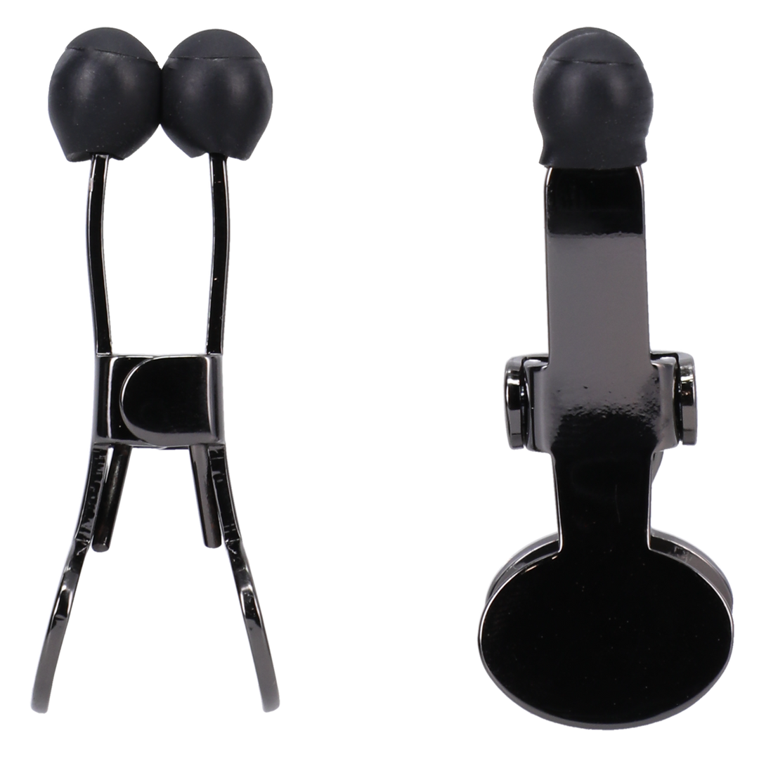 Nippers Stainless Steel Nipple Clamps With Silicone Tip Black