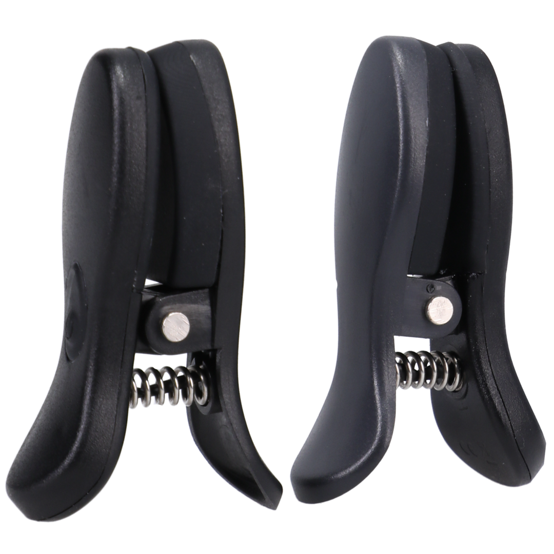 Vibro Grippers Vibrating Nipple Clamps With Case Black