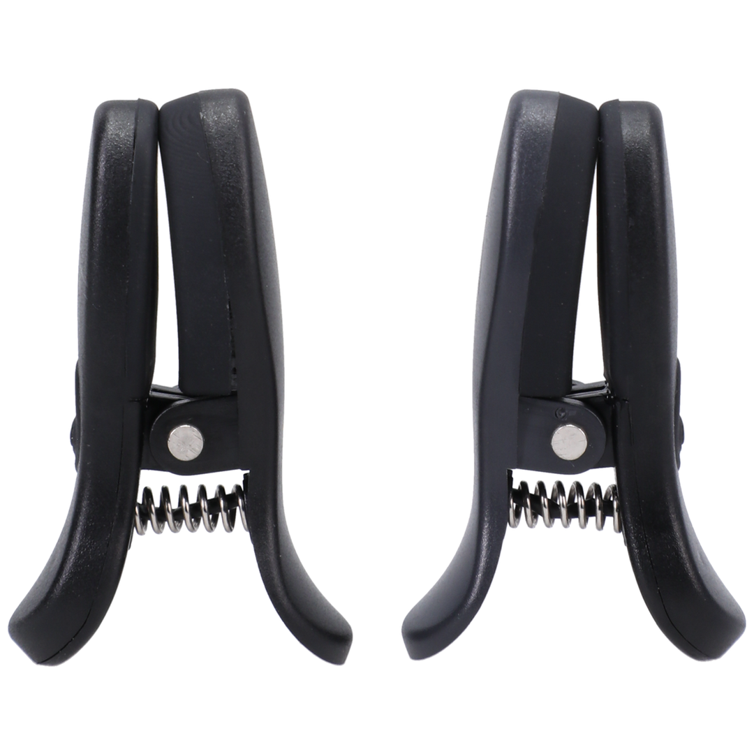 Vibro Grippers Vibrating Nipple Clamps With Case Black