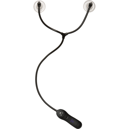 Swell Auto Vibrating Nipple Sucker Cups Black/violet