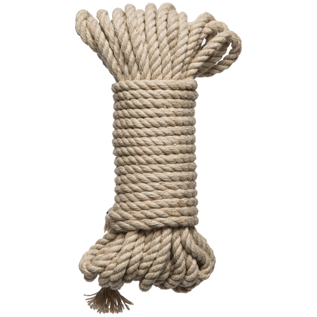 Bind And Tie 6mm Hemp Bondage Rope 30 Ft Natural
