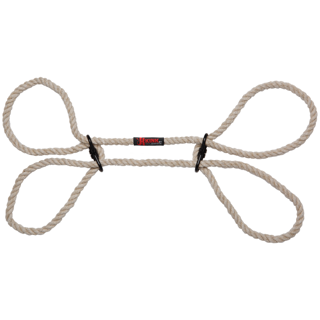 Restrain 6mm Hemp Wrist Or Ankle Cuffs Natural