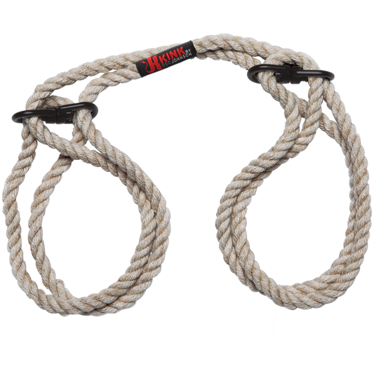 Restrain 6mm Hemp Wrist Or Ankle Cuffs Natural