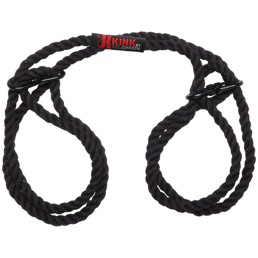 Restrain 6mm Hemp Wrist Or Ankle Cuffs Black