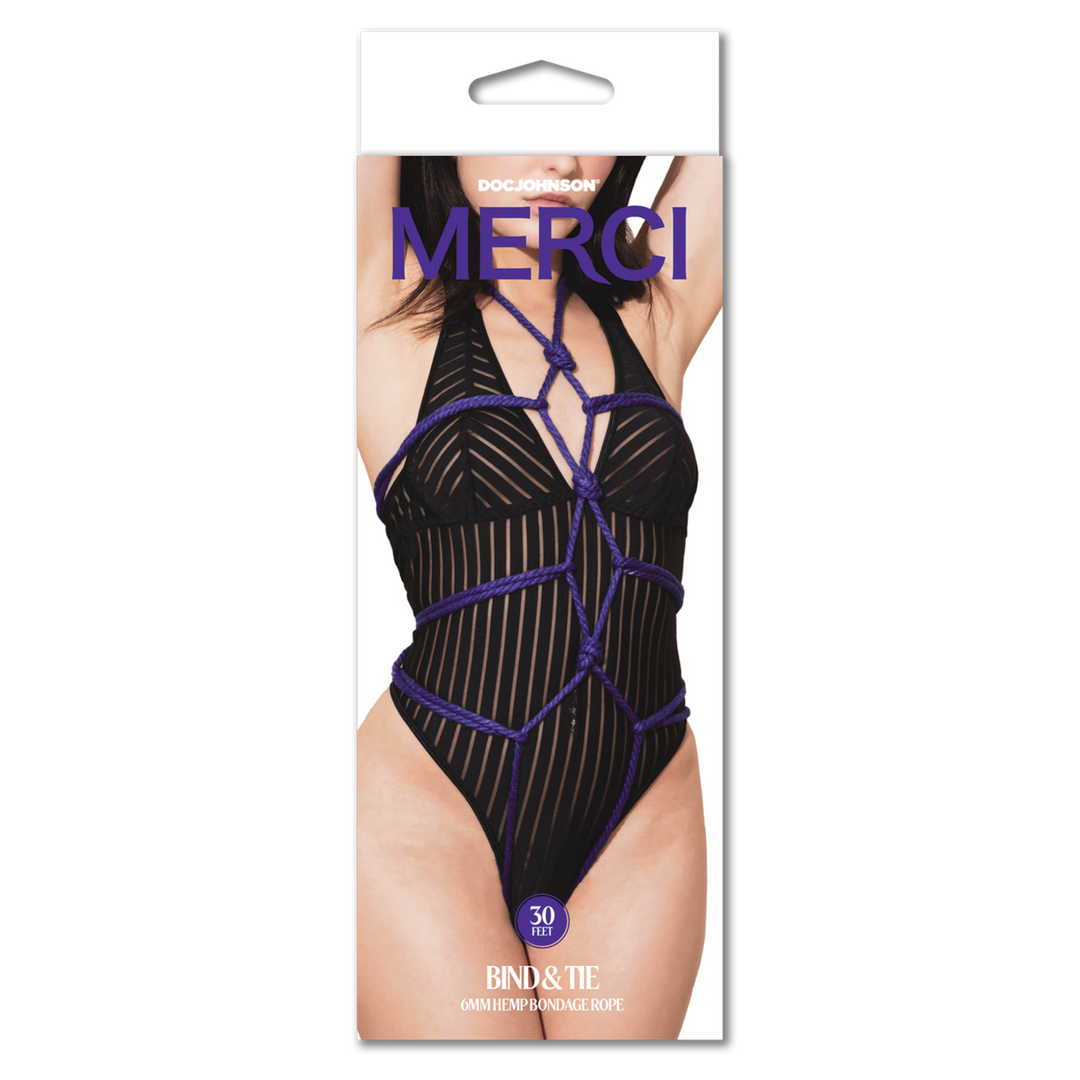 Bind And Tie 6 Mm Hemp Bondage Rope 30 Ft Violet