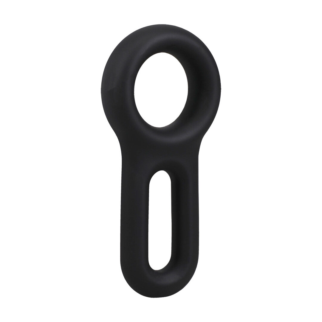 The Keyhole Silicone Cockring Black