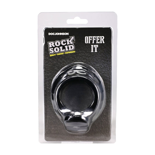 Offer It Silicone Cockring Black