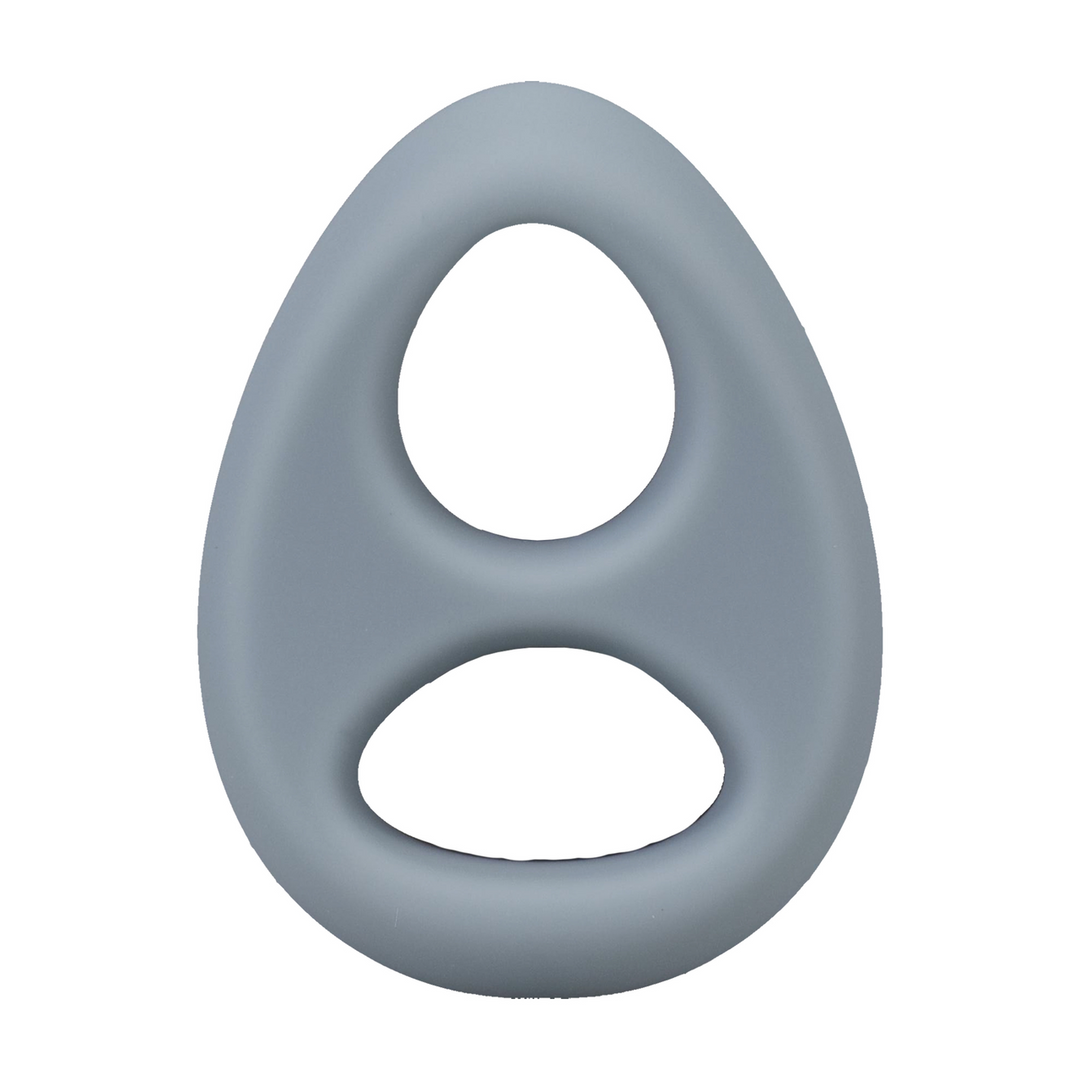 The Code Silicone Cockring With Bandana Gray