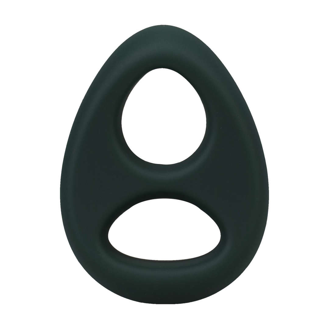 The Code Silicone Cockring With Bandana Hunter Green