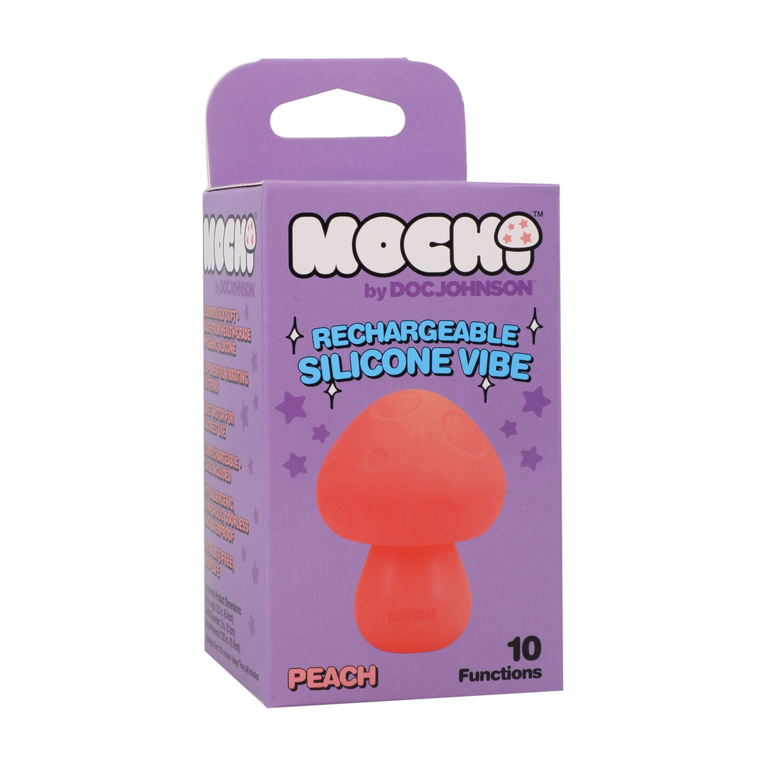 Mushroom Vibe Rechargeable Silicone Vibrator Peach